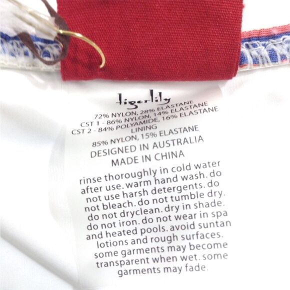 TIGERLILY Bikini Set White Auqa Blanca Leopard Amelia Bikini Swim Set New - Picture 8 of 10